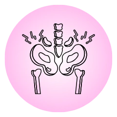 Menstrual disorders and pelvic pain icon